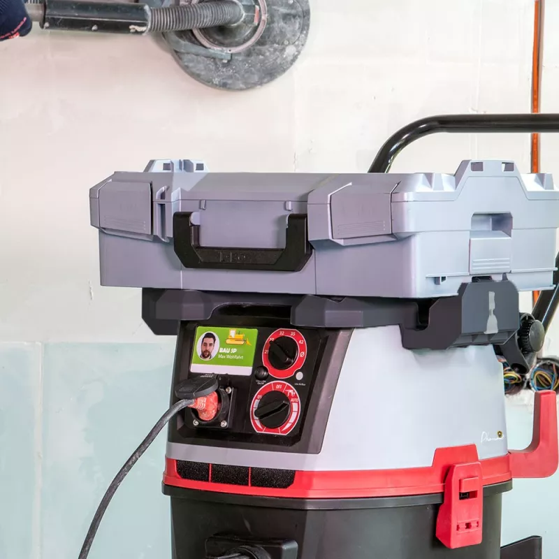 Aspirateur professionnel poussières compact conçu pour les outils électroportatifs