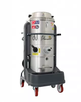 DMAIREX25V 1/2D - 2/2G – Aspirateur industriel ATEX air comprimé inox | Pharaon