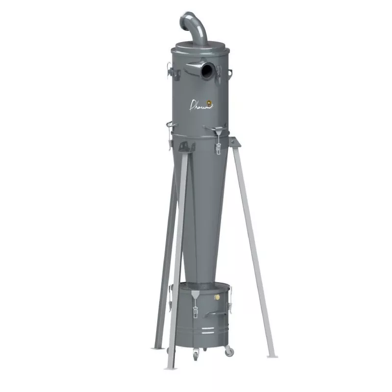 Cyclone Haute Efficacité | Pré-séparateur industriel 2200 m³/h 100L