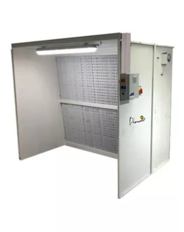 CS20 – Cabine de peinture ouverte 8 000 m³/h filtration durable