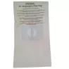 Lot de 10 sacs papier de rechange KV10 / KV15 / KAV15