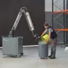 Dépoussiéreur industriel conçu pour capter les poussières en suspension