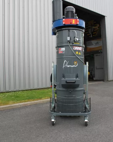 Z22 – ZFREVAP560K1 | Dépoussiéreur industriel ATEX 1,1 kW avec cuve 100L et double filtration