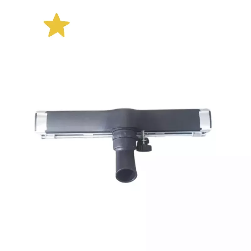 Capteur de sol métal, 45 cm, avec brosses et lamelles pour eau et poussières.