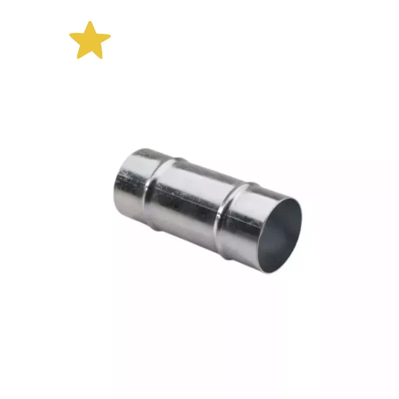 Raccord droit en aluminium Ø40, permet de connecter deux tuyaux.