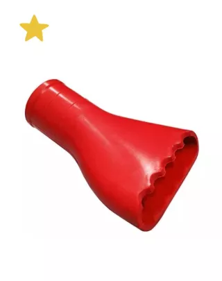 Embout raclant rouge, diamètre 50.