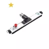 Capteur sol acier 43 cm avec brosses, nettoie efficacement le sol.