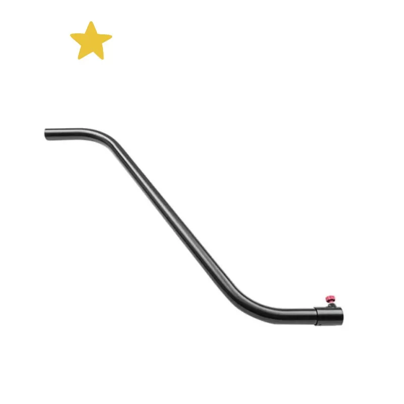 Canne acier double courbe, clips pour capteur sol Canne acier double courbe, clips pour capteur sol