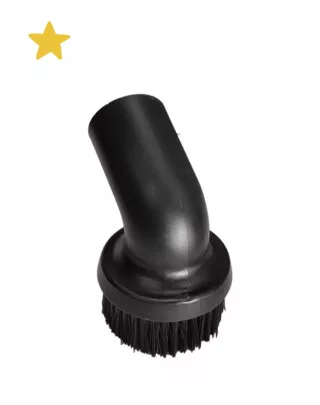 Brosse ronde au poils souples en PVC de 40mm de diamètre