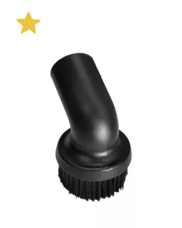 Brosse ronde au poils souples en PVC de 40mm de diamètre