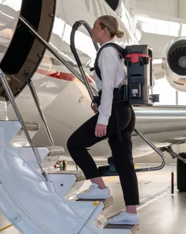 Aspirateur dorsal à batterie DORSAL 65B – Filtration HEPA H13, léger et autonome