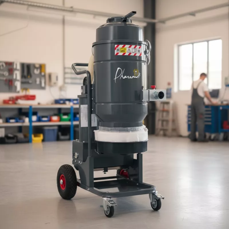 Aspirateur professionnel adapté au traitement des sols dangereux