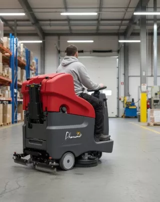 Nettoyage efficace avec l'E66, autolaveuse compacte et autonome 4h30.