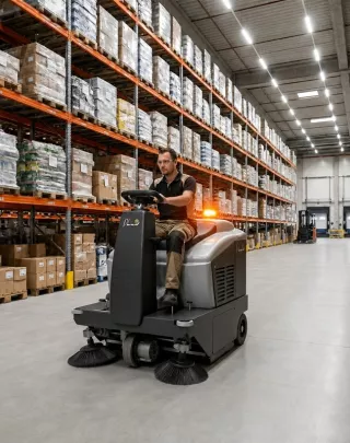 Balayeuse autoportée à batteries ANUBIS1050BT