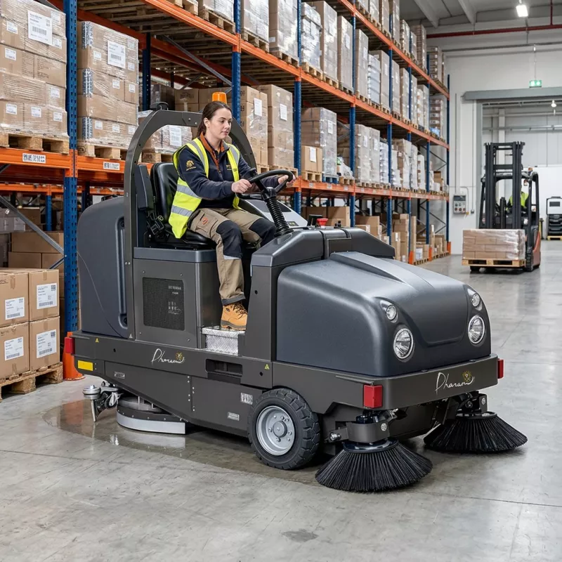 Autolaveuse et balayeuse autoportée à batteries COMBINE115B