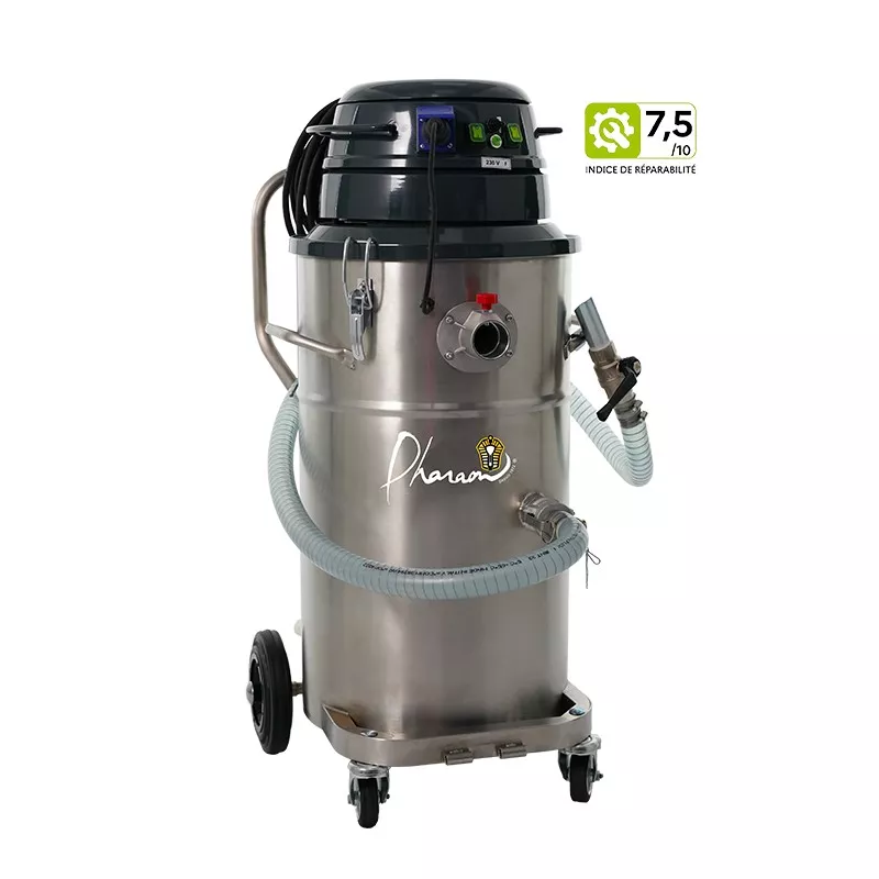 MTL802WXP Aspirateur pompier pour liquides INOX 80 litres pompe