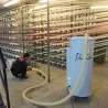 AS50 | Aspirateur industriel triphasé 4,6 kW avec vidange verticale 210L pour aspiration de tissus et d'emballages