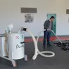 AS50 | Aspirateur industriel triphasé 4,6 kW avec vidange verticale 210L pour aspiration de tissus et d'emballages