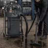 DM40OIL : Aspiration de liquides chargés, compact et mobile avec flotteur électrique intégré
