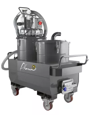 TC220TP : Aspirateur industriel pour liquides chargés avec vidange par pompe