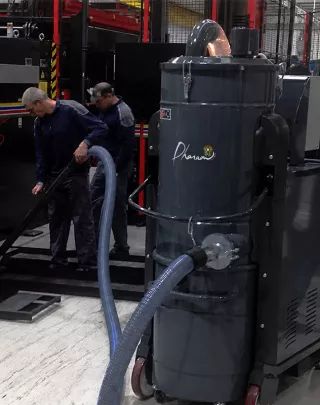 Aspirateur industriel pour poussières et déchets triphasé DGVL75