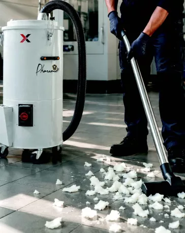 Aspirateur industriel performant pour fibres textiles AS20