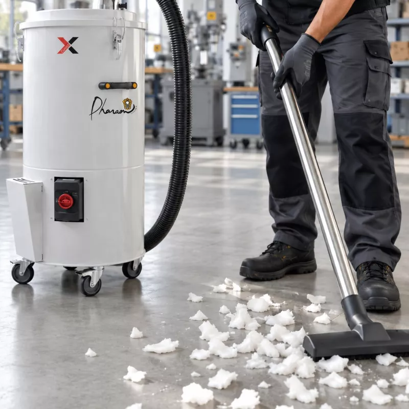 Aspirateur industriel triphasé performant pour fibres textiles AS 30