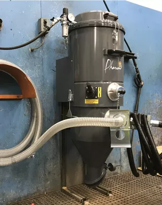 Unité d'aspiration fixe triphasée ASFIXE pour poussières et déchets
