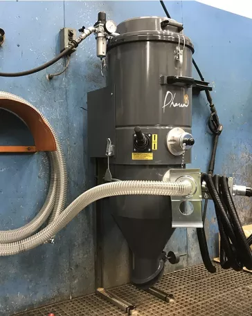 Unité d'aspiration fixe triphasée ASFIXE pour poussières et déchets
