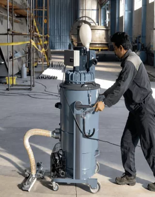 Aspirateur industriel ZFRELMN monophasé pour poussières et déchets
