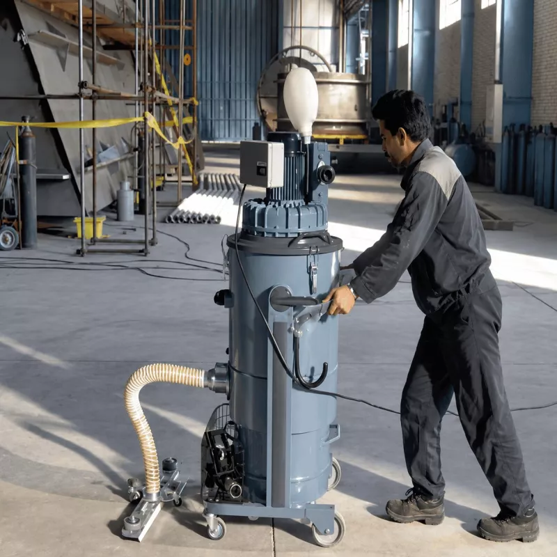 Aspirateur industriel ZFRELMN monophasé pour poussières et déchets