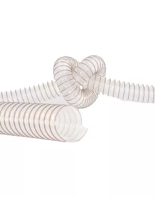 Tuyau polyuréthane 80mm ép. 0.6, flexible.