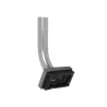 Brosse rectangulaire à poils souples avec coude en acier, diamètre 50
