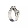 Collier de serrage Ø40 en inox, largeur 2cm, serrage à la clé.