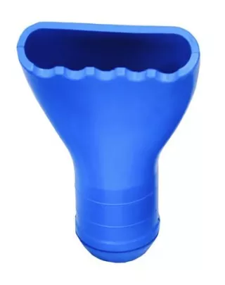 Embout raclant bleu, diamètre 50.