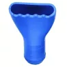 Embout raclant bleu, diamètre 50.