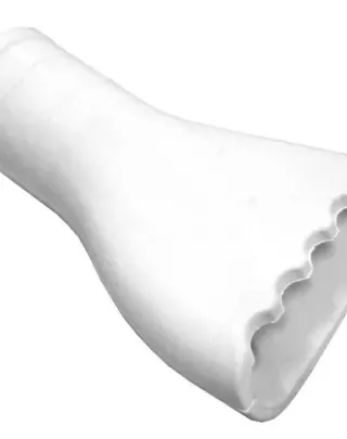 Embout raclant blanc, diamètre 50.