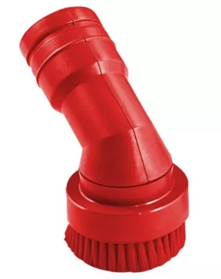 Brosse ronde rouge 40mm, aspiration précise.
