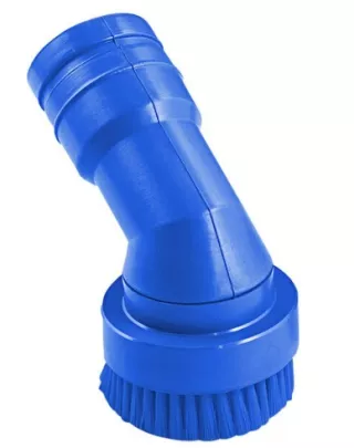 Brosse ronde bleue 40mm, aspiration précise.