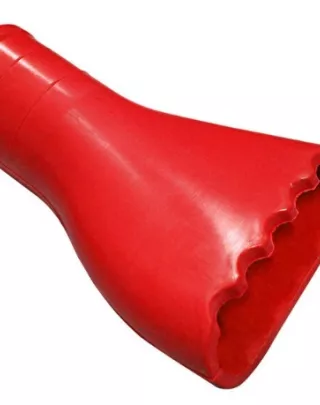 Embout raclant rouge, diamètre 50.