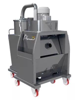 Benne aspirante avec grande capacité de 400 litres