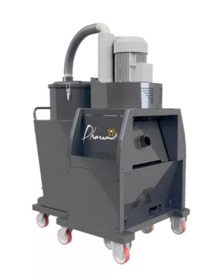 Benne aspirante avec grande capacité de 400 litres