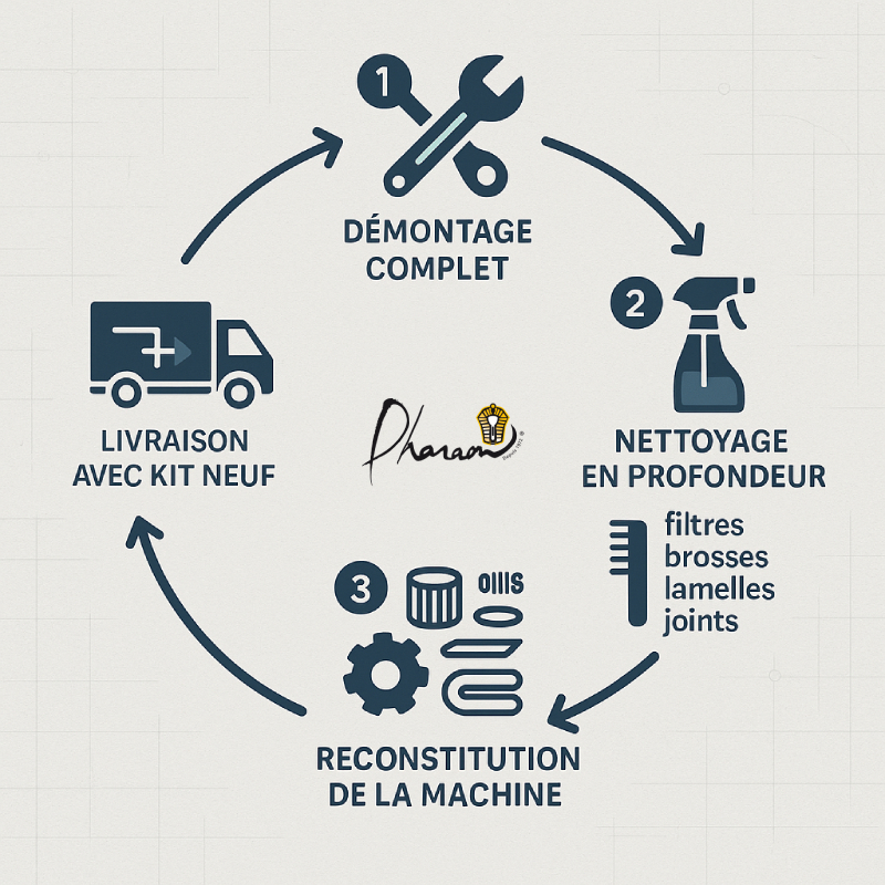 Le cercle vertueux du reconditionné Pharaon